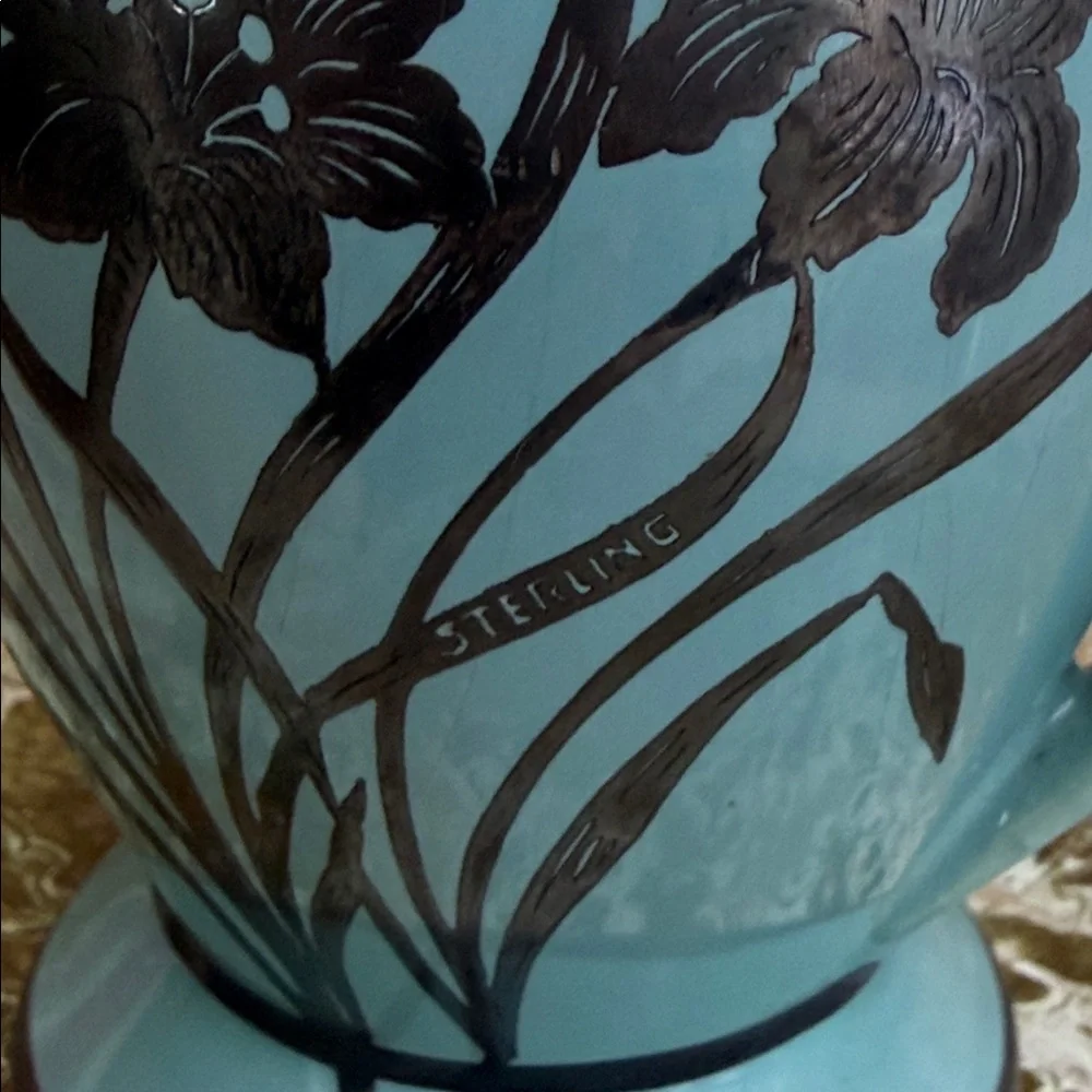 VINTAGE RARE Silver Overlay ROYAL HAEGER Vase